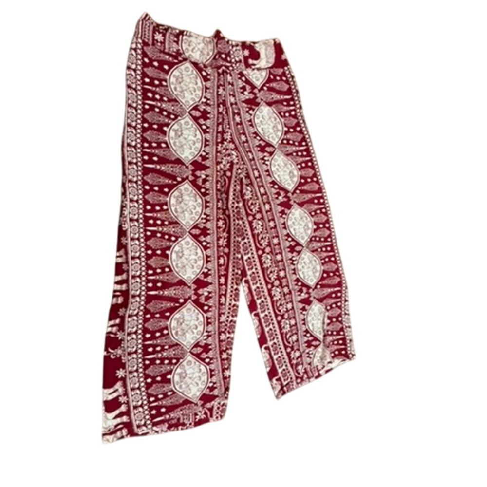 "UNKNOWN " Harem Capri Open Sides Elephant Bohemian‎ SZ S/M ? No Tags Beachy